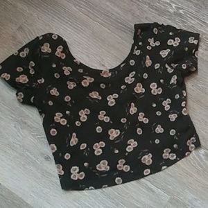 Brandy Melville sunflower crop top